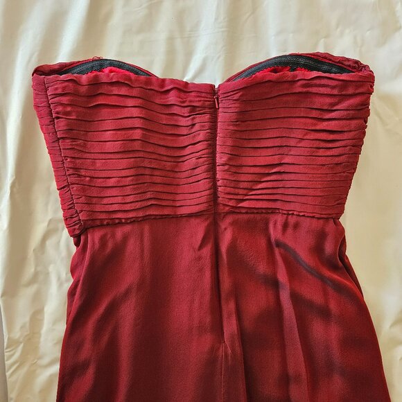 Tadashi Strapless Red Evening Gown - Picture 4 of 8
